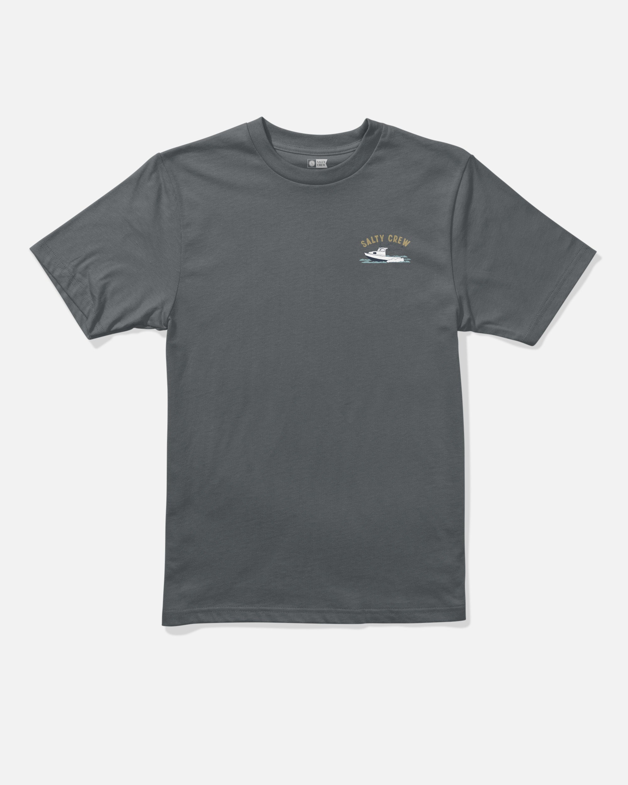 Salty Crew BOAT REPAIR BOYS SS TEE - Charcoal