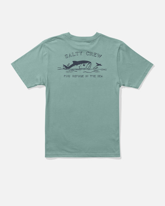 Salty Crew PEEKED BOYS SS TEE - Mackerel