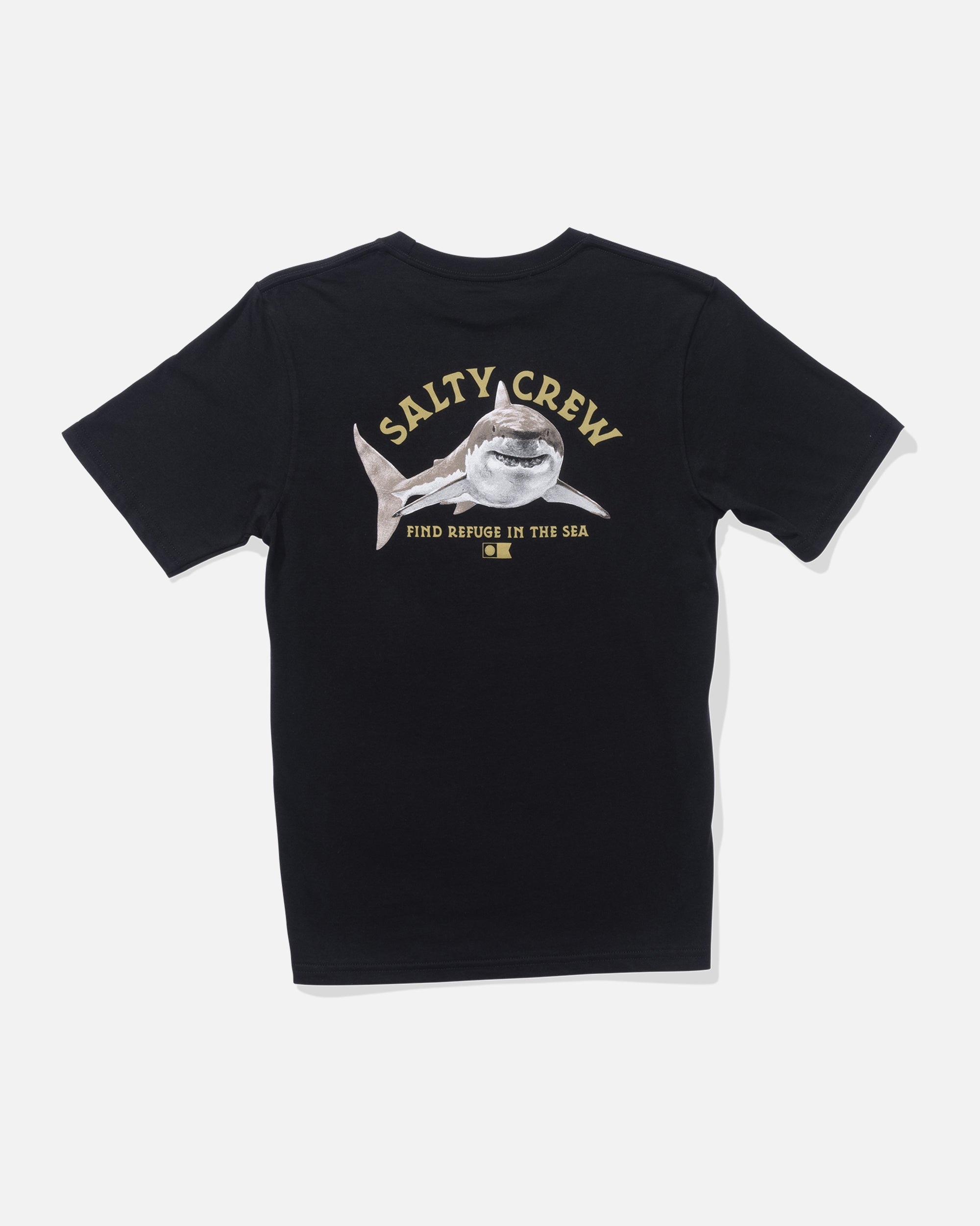 Salty Crew LURKING BOYS SS TEE - Black
