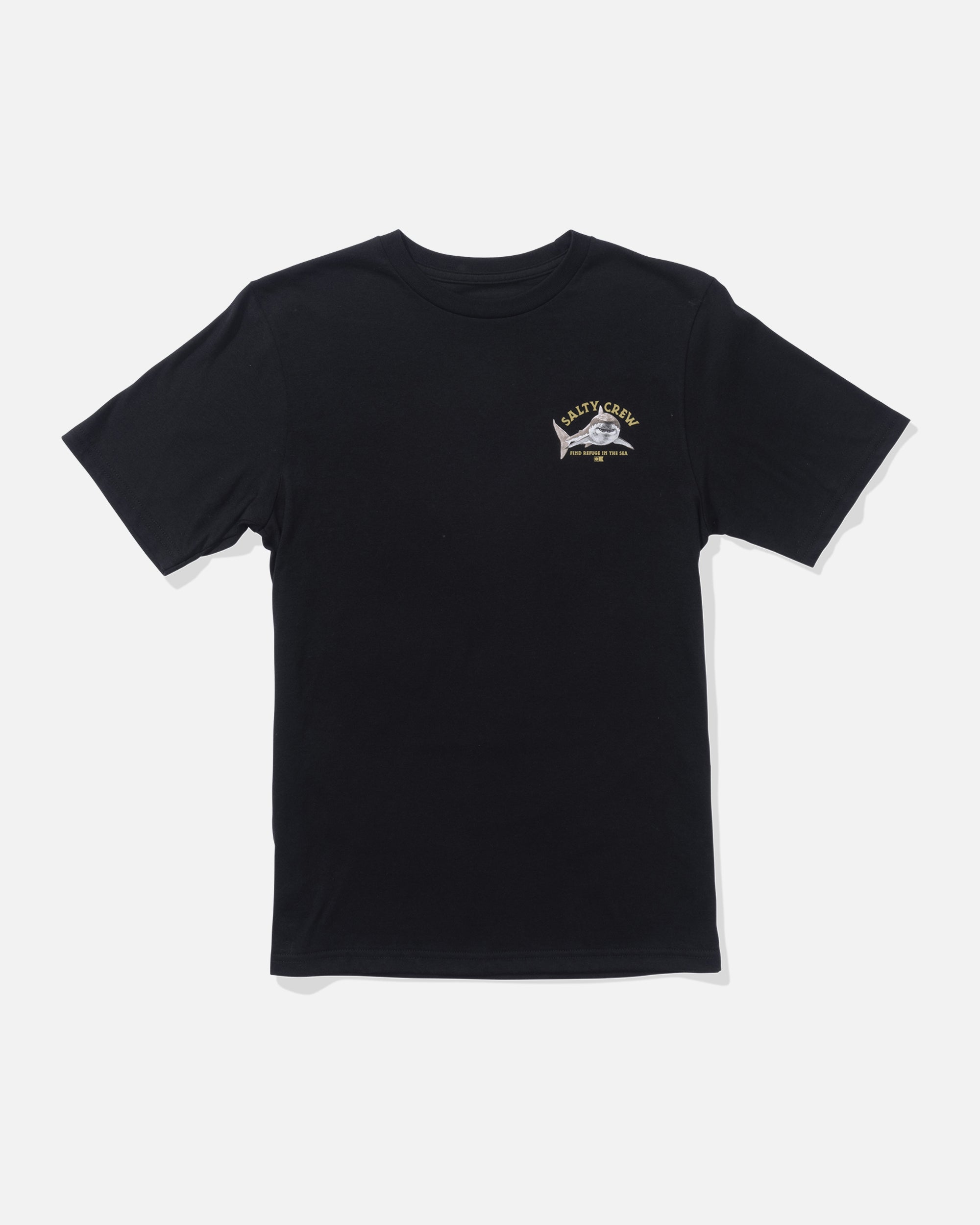 Salty Crew LURKING BOYS SS TEE - Black