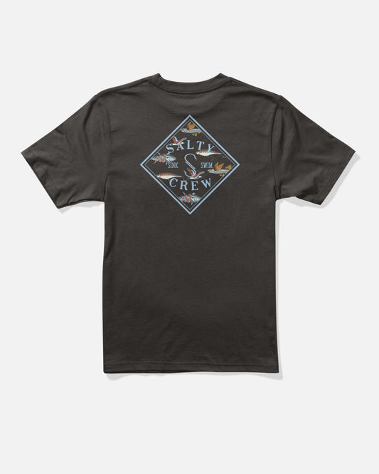 Salty Crew TIPPET FILL BOYS SS TEE - Black