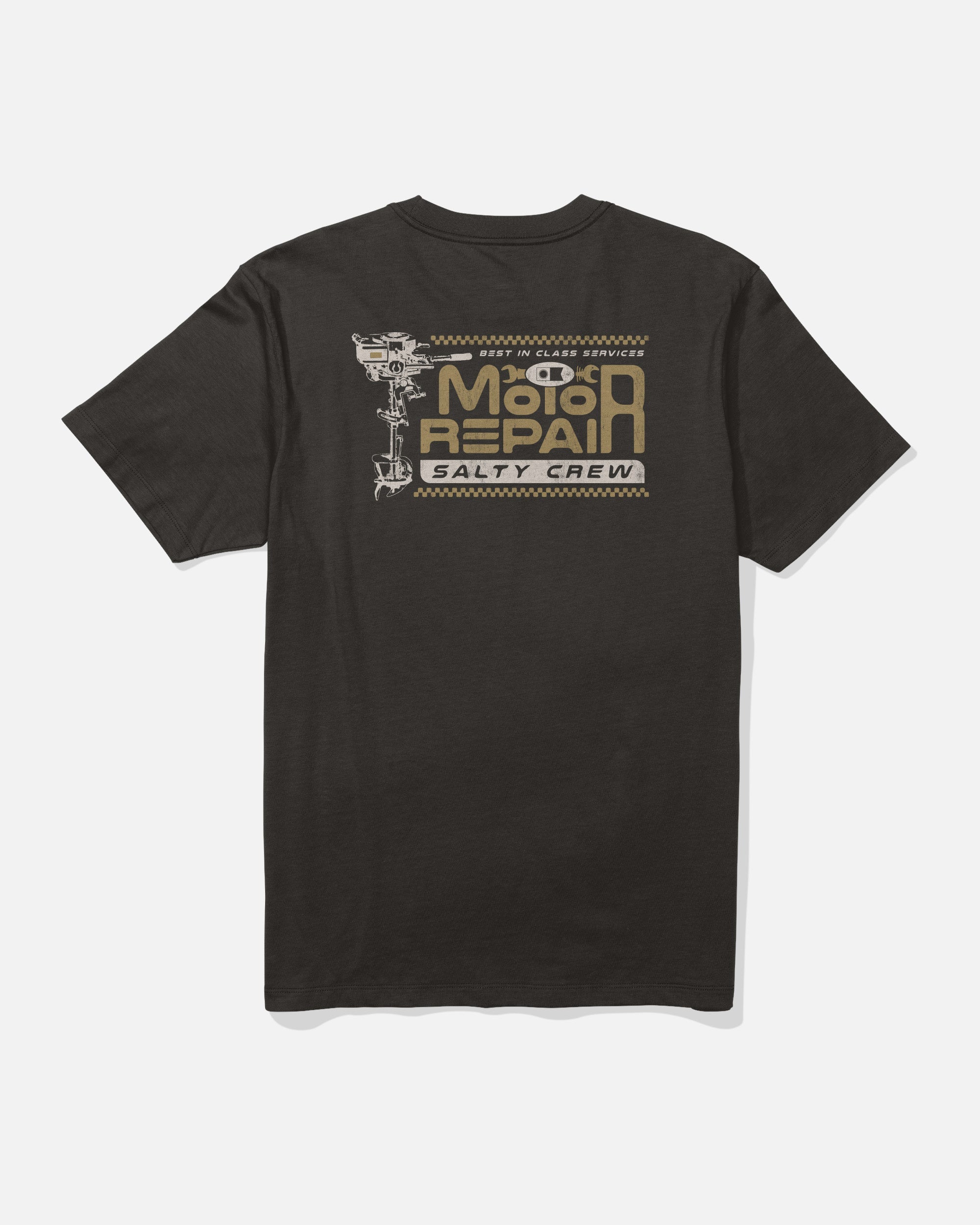 Salty Crew MOTOR REPAIR SS TEE - BLACK