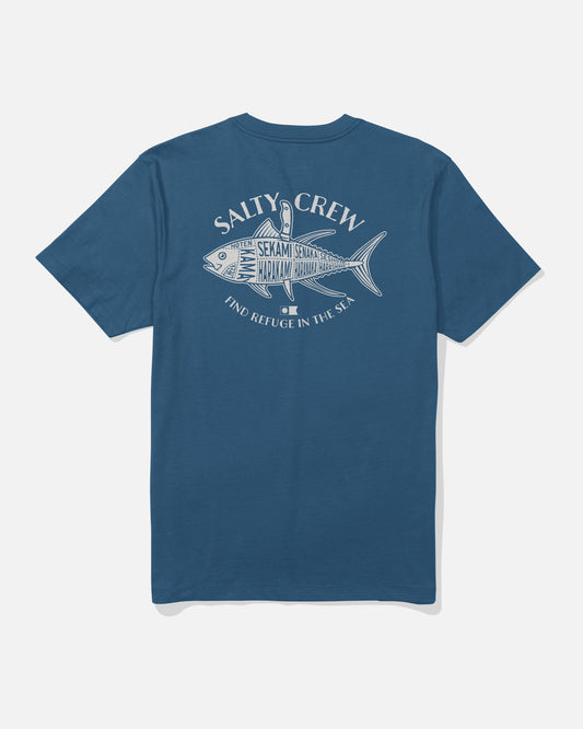 Salty Crew OMAKASE SS TEE - Cast Blue