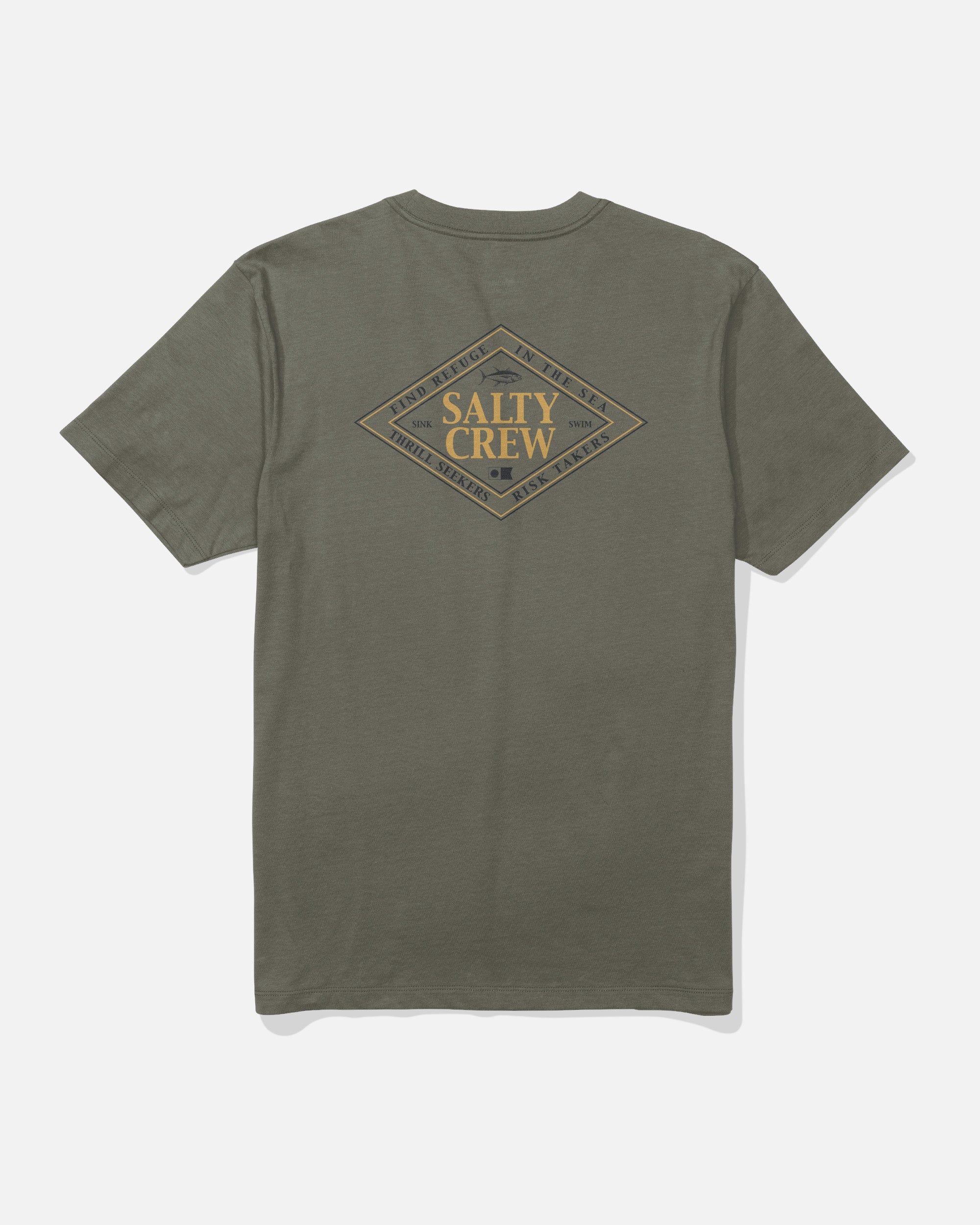 Salty Crew ICONIC SS TEE - Dusty Olive