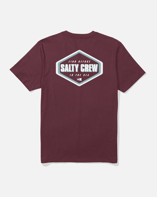Salty Crew SHAPELY SS TEE - Burgundy