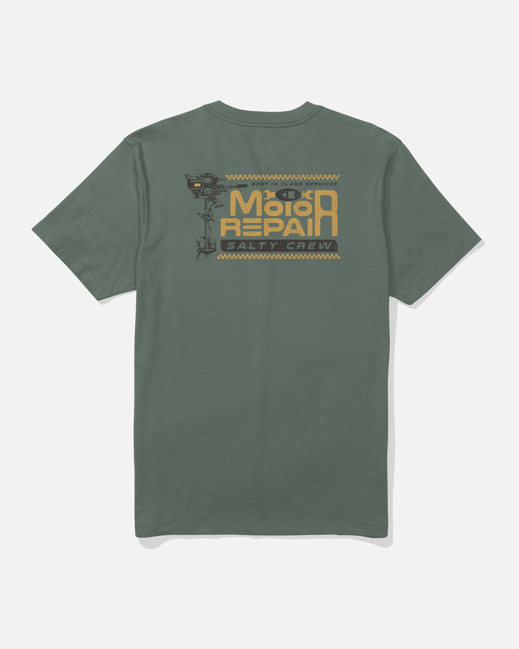 Salty Crew MOTOR REPAIR SS TEE - Laurel Wreath