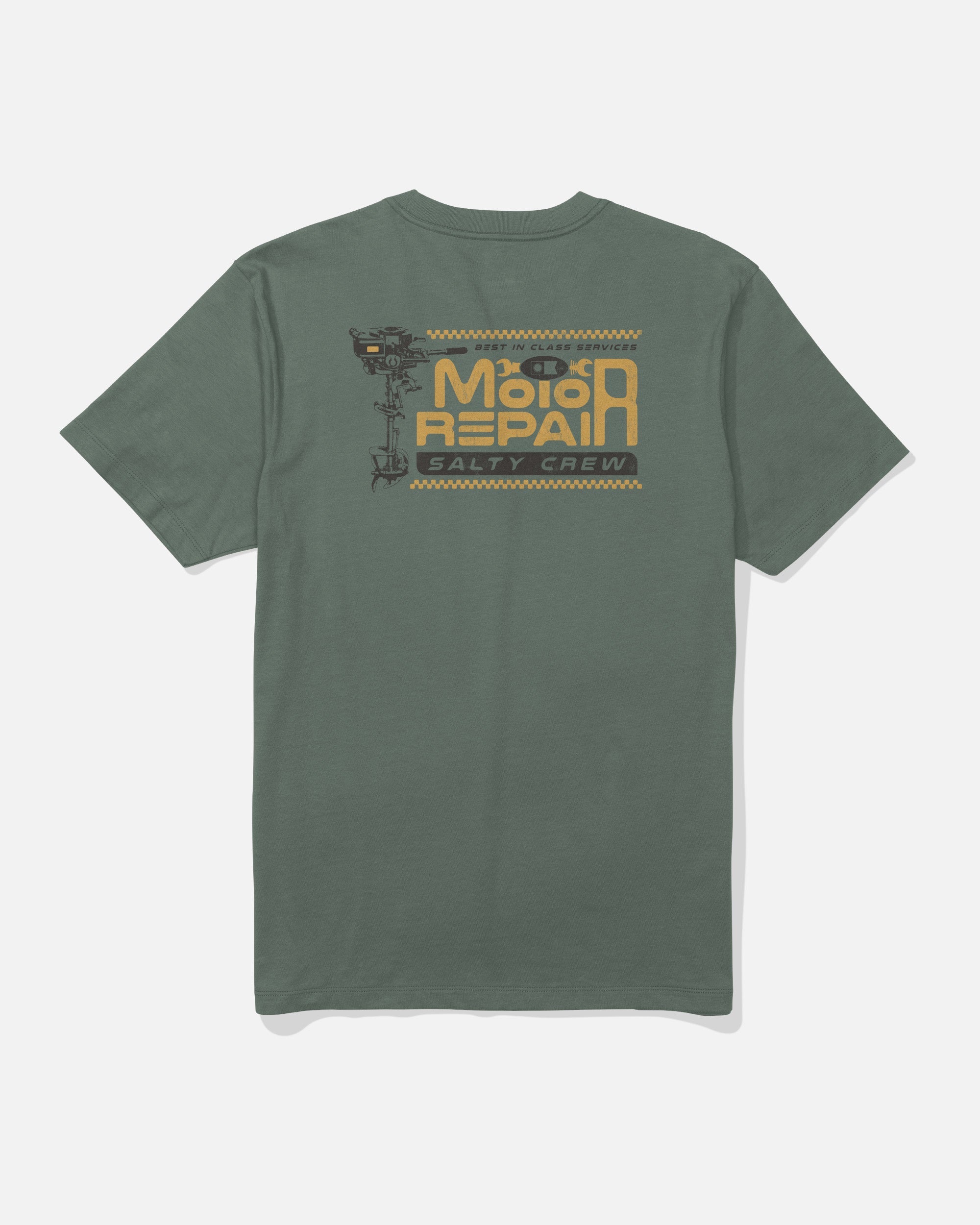Salty Crew MOTOR REPAIR SS TEE - Laurel Wreath
