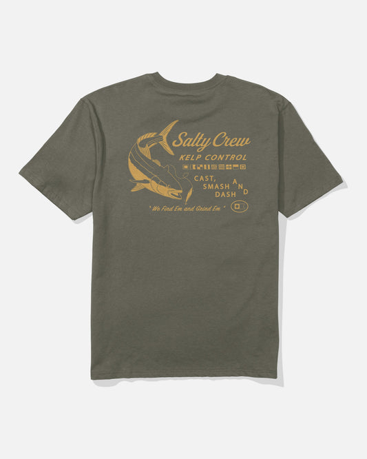 Salty Crew KELP CNTRL CLASSC SS TEE - Dusty Olive