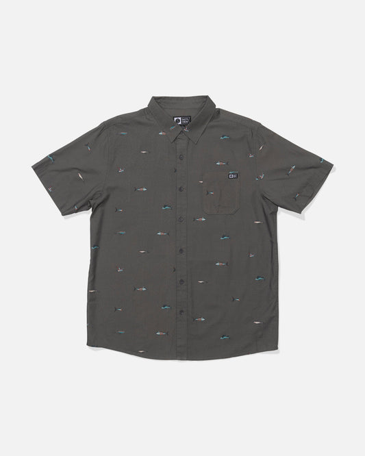 Salty Crew CREW SS BUTTON UP - Charcoal