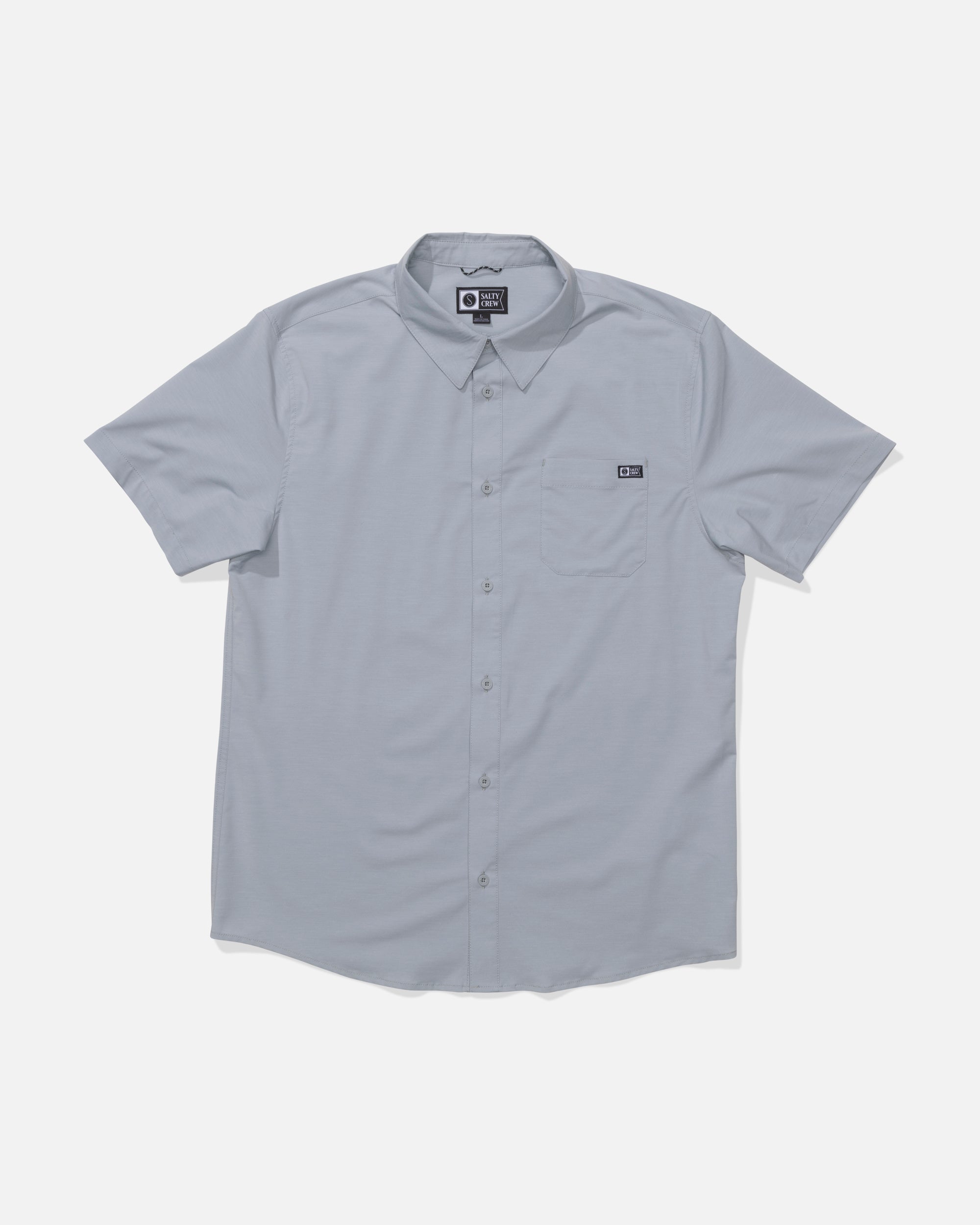 Salty Crew DRIFTER UV BUTTON UP - Quarry