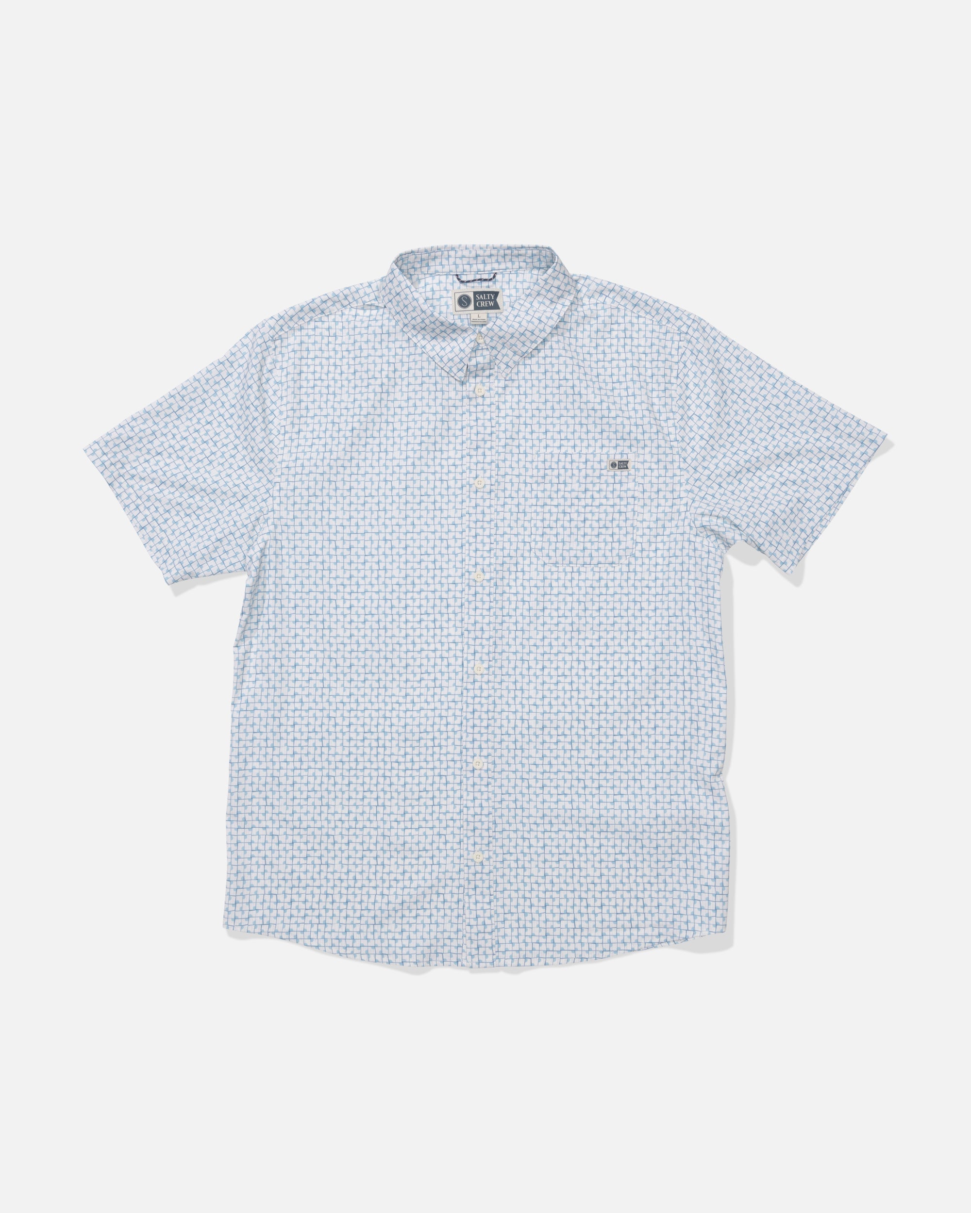 Salty Crew BREEZER PERF BUTTON UP - Off White
