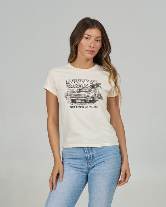 Salty Crew TRUCK STOP MODERN TEE - Off White