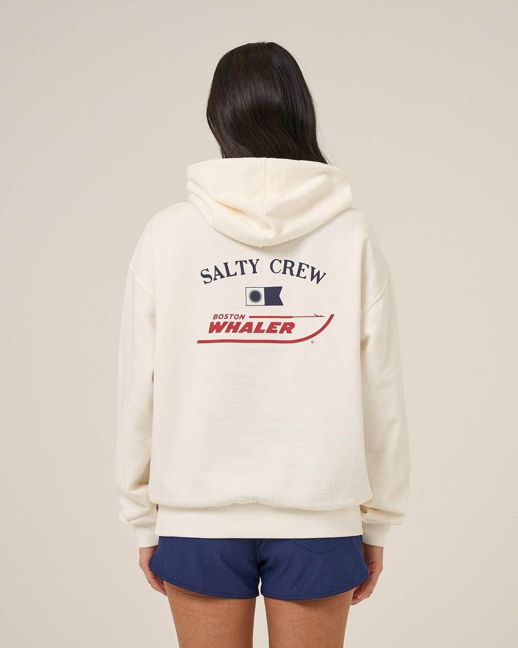 Salty Crew WHALER HOODIE - OFF WHITE