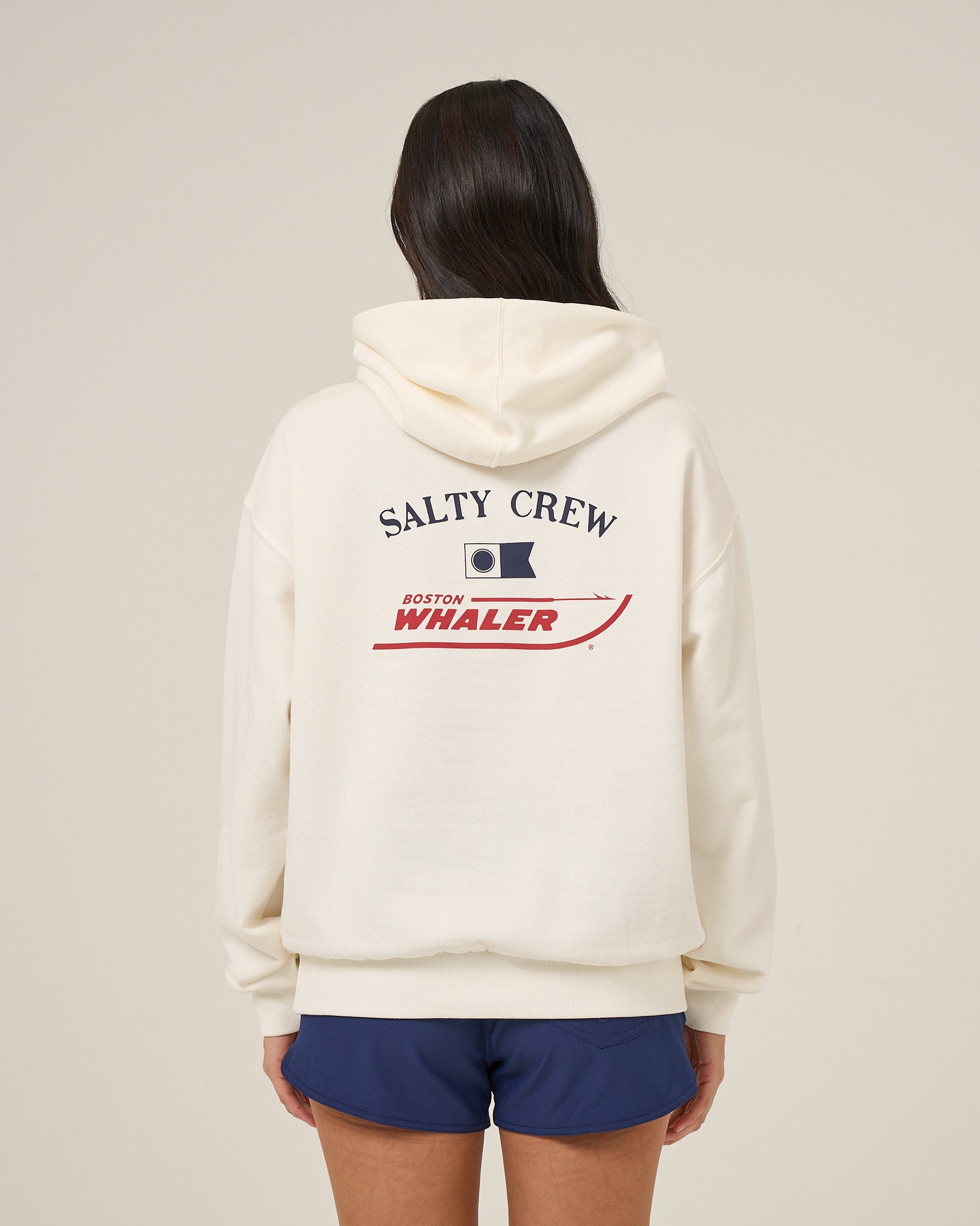 Salty Crew WHALER HOODIE - OFF WHITE