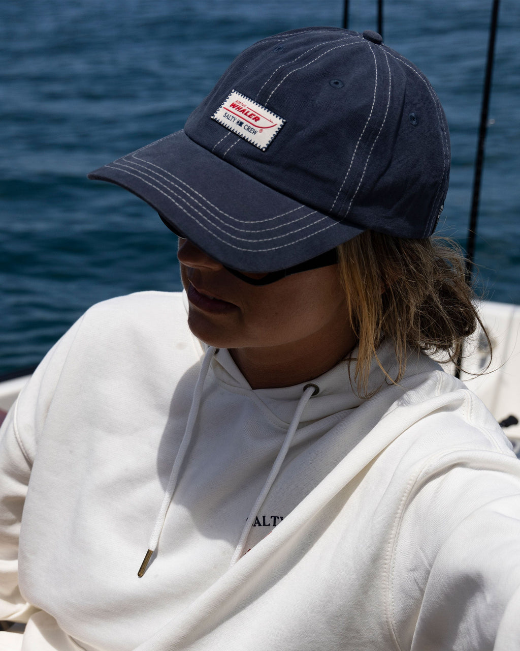 Salty Crew WHALER DAD HAT - Midnight Navy