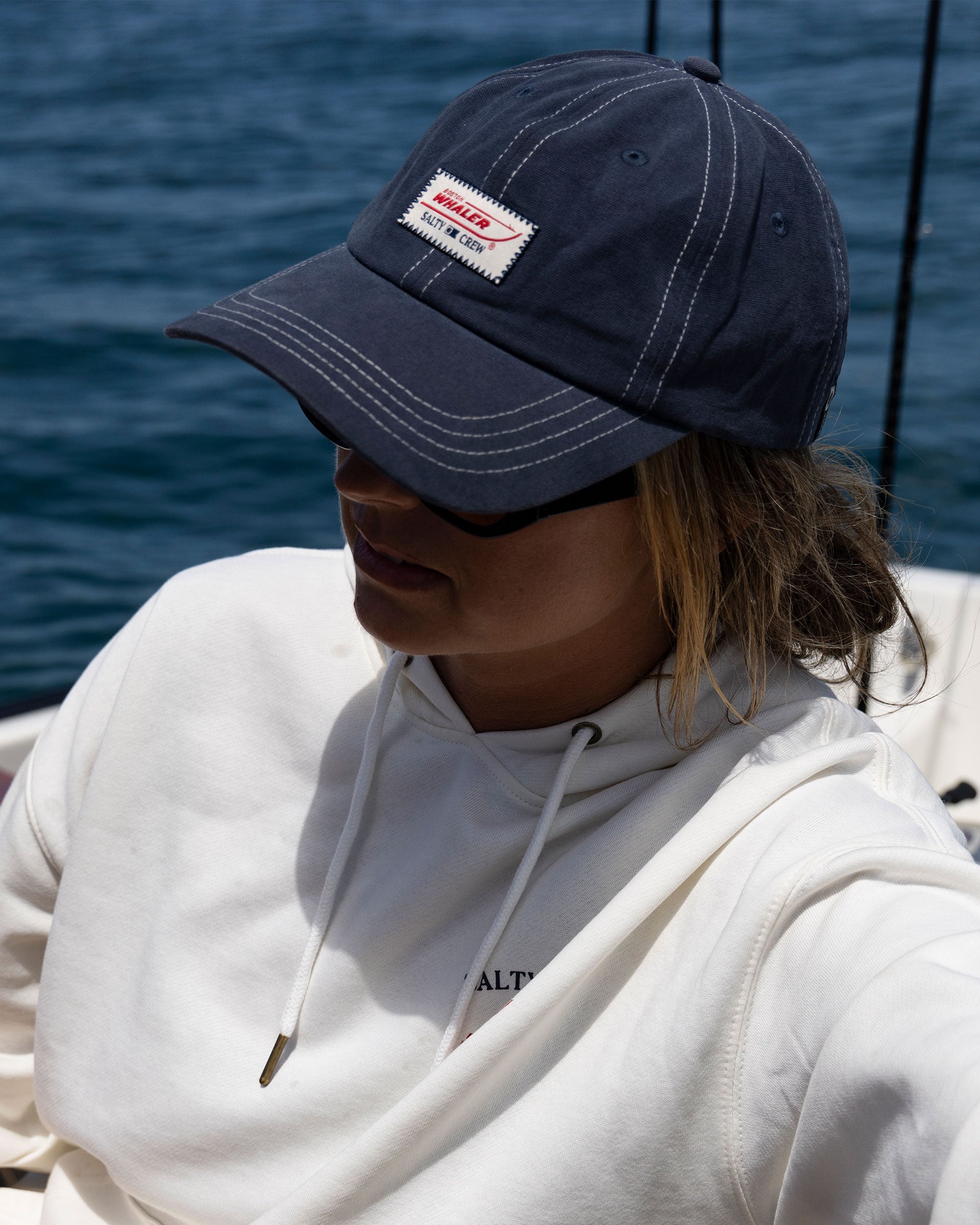 Salty Crew WHALER DAD HAT - Midnight Navy