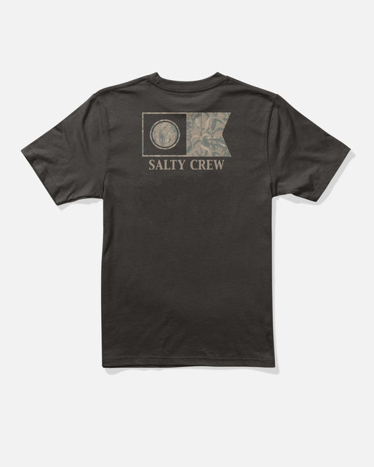 Salty Crew FLAGSHIP FILL BOYS SS TEE - Black