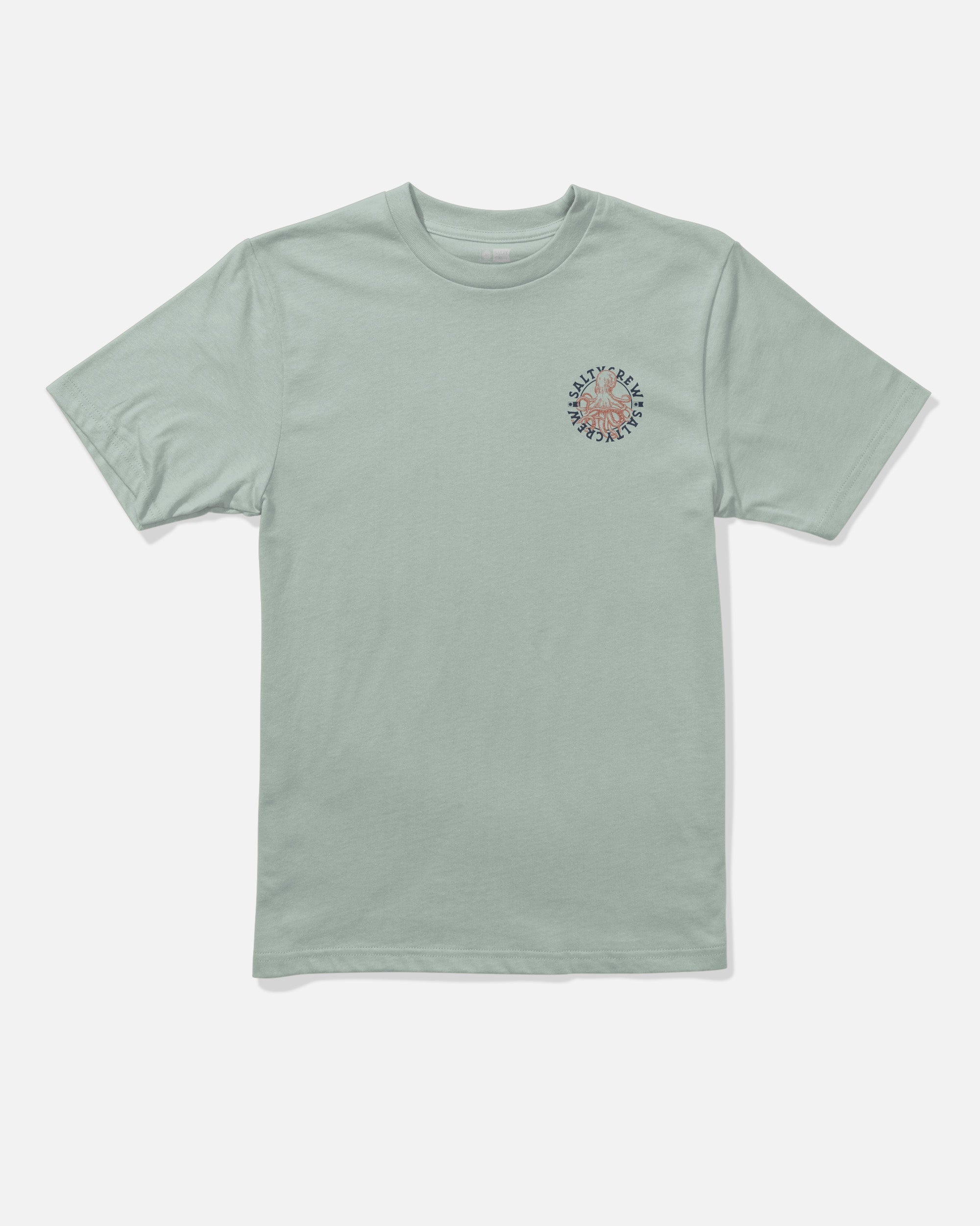 Salty Crew TENTACLES BOYS SS TEE - Aqua Grey