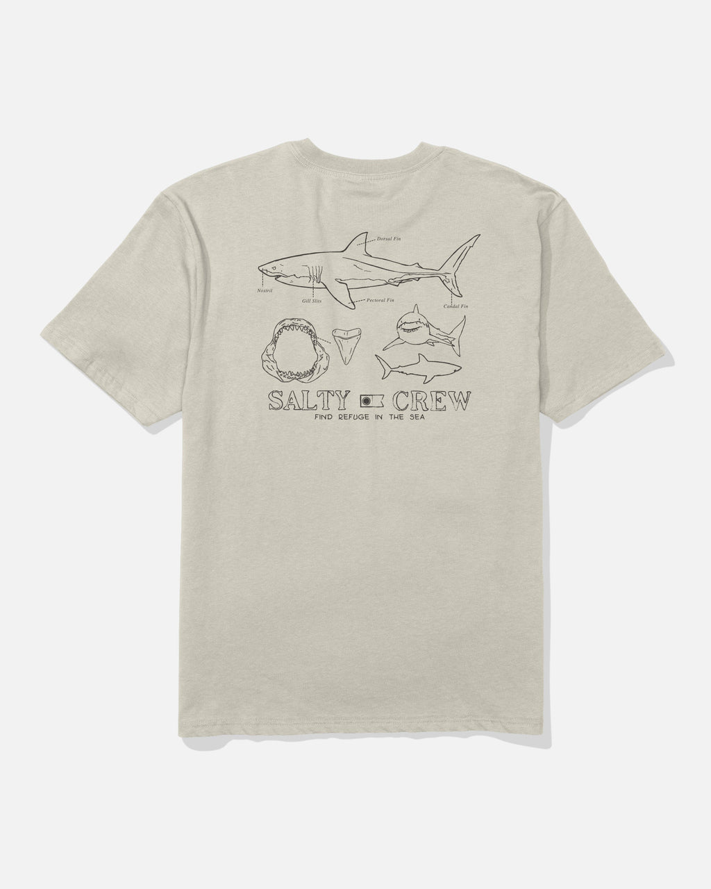 Salty Crew GREAT WHT CLASSIC SS TEE - Bone