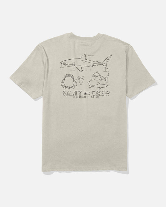 Salty Crew GREAT WHT CLASSIC SS TEE - Bone