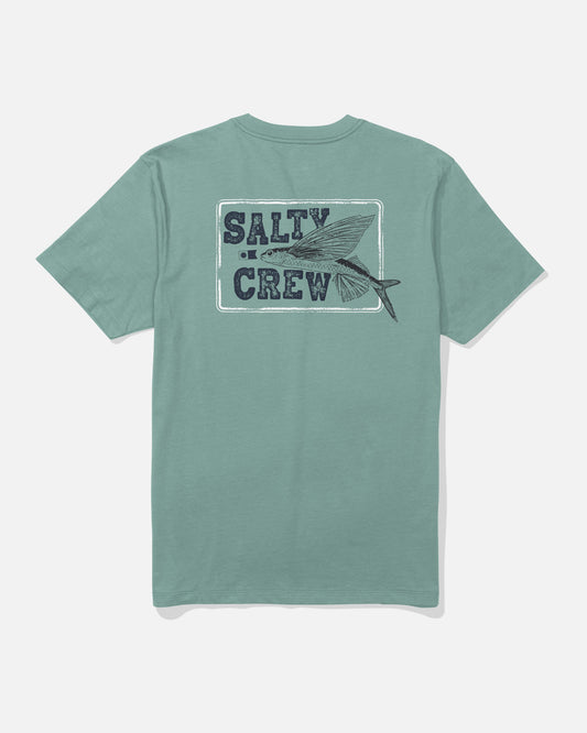 Salty Crew FLYER SS TEE - Mackerel