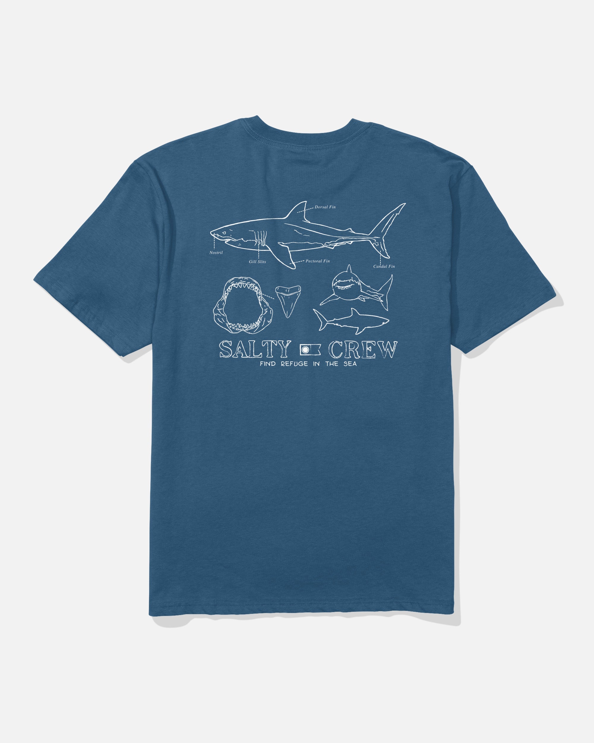 Salty Crew GREAT WHT CLASSIC SS TEE - Cast Blue