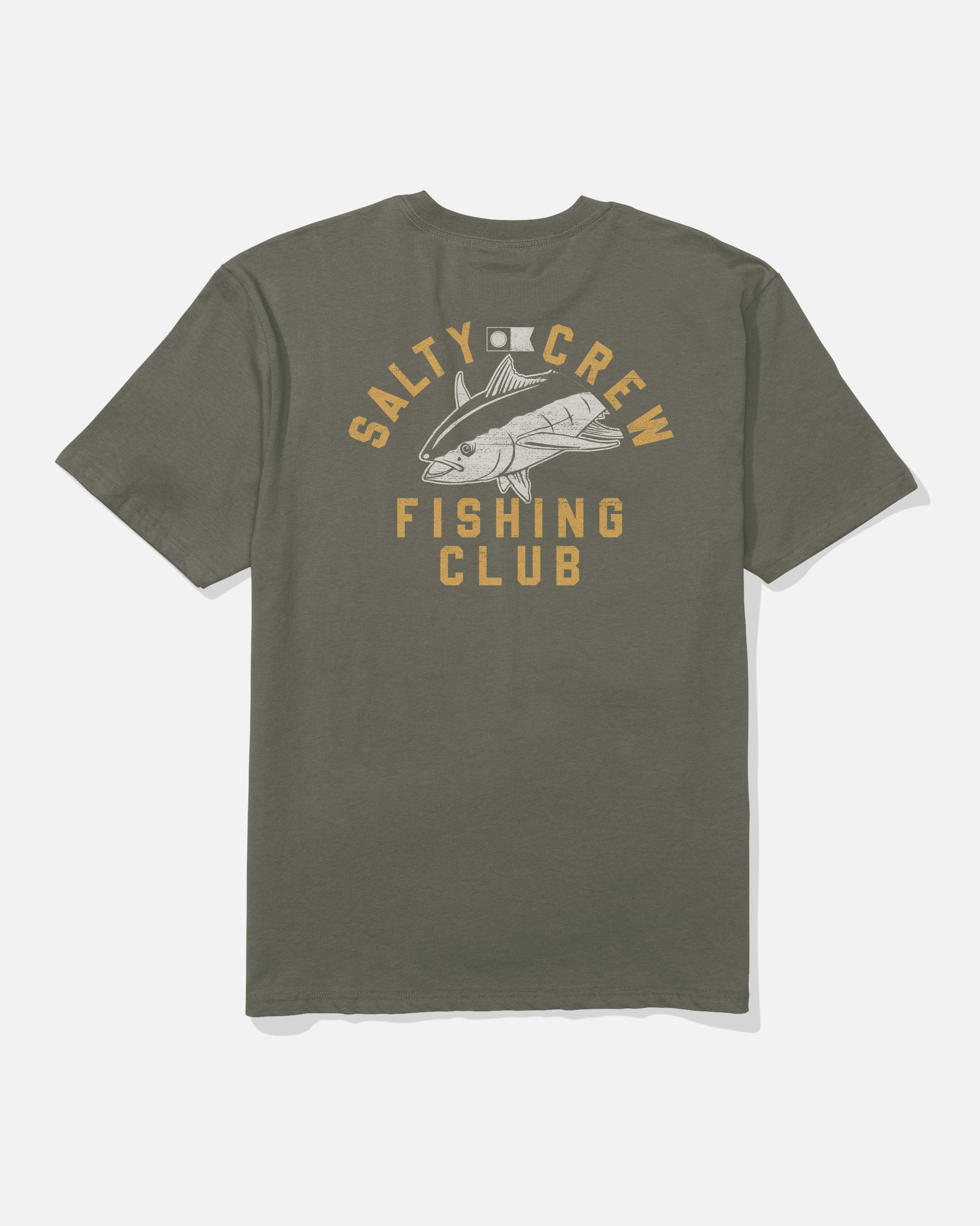 Salty Crew FISH CLUB CLASSIC SS TEE - Dusty Olive