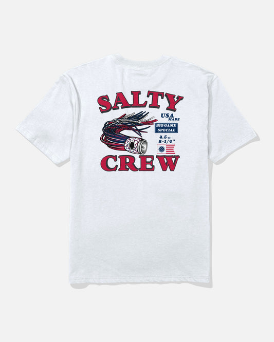 Salty Crew AMERICA LURE SS TEE - White