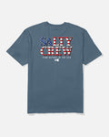 Salty Crew AMERICA OPTIC SS TEE - Slate