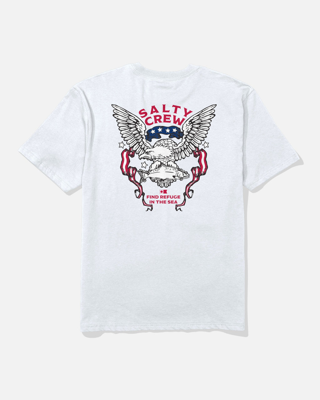 Salty Crew AMERICA TALON SS TEE - White