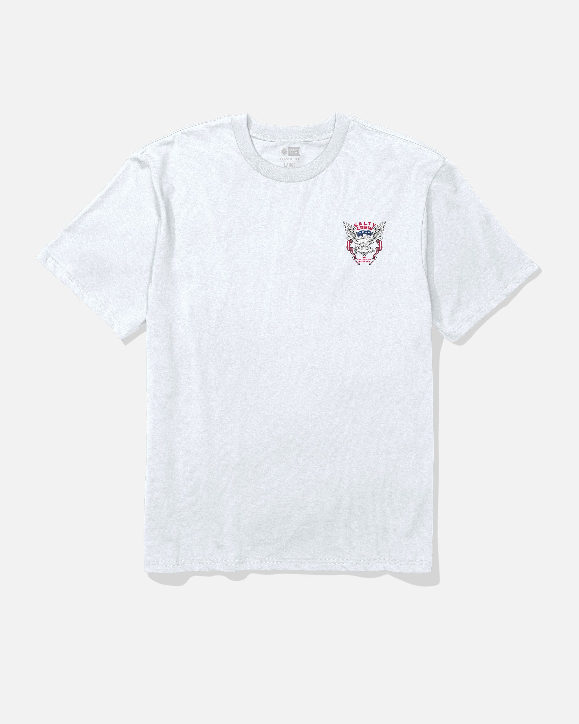 Salty Crew AMERICA TALON SS TEE - White