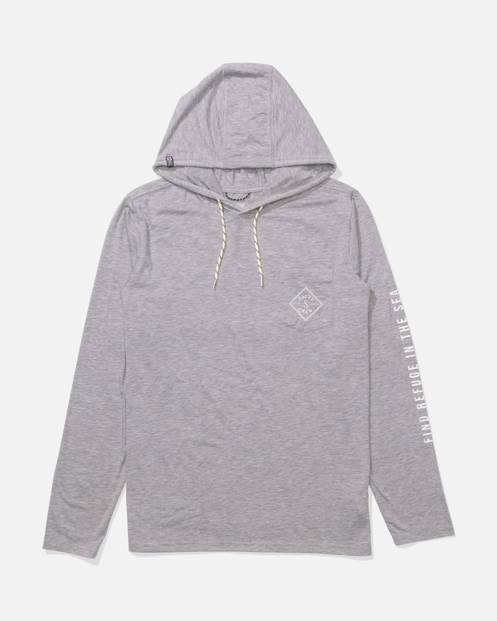 Salty Crew TIPPET POCKET UV HOODIE - Quarry