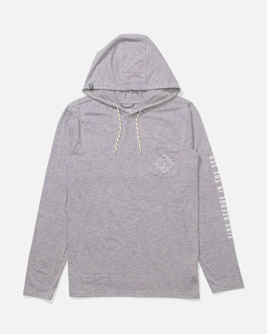 Salty Crew TIPPET POCKET UV HOODIE - Quarry