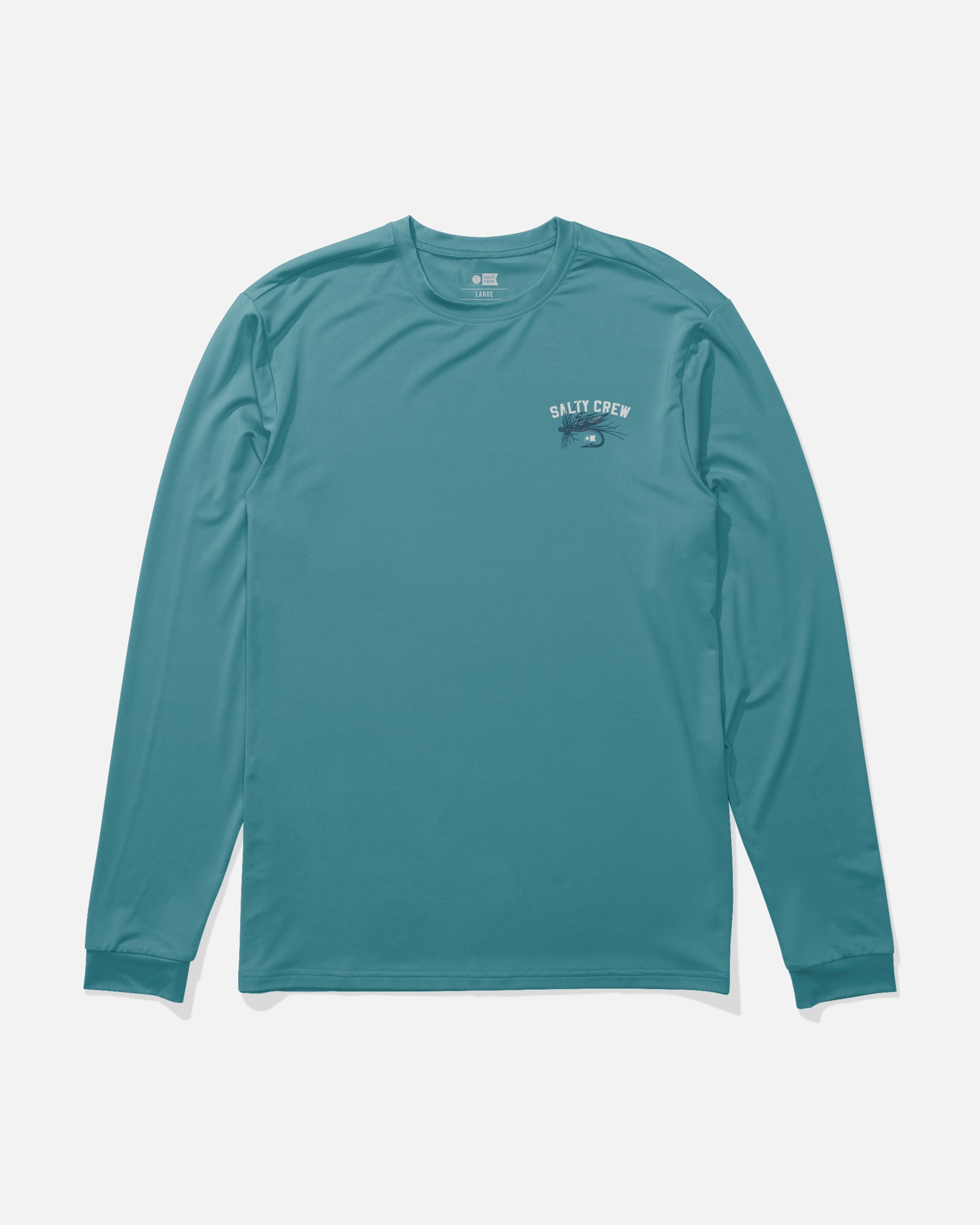 Salty Crew FISHING CO LS SUNSHIRT - Tradewinds