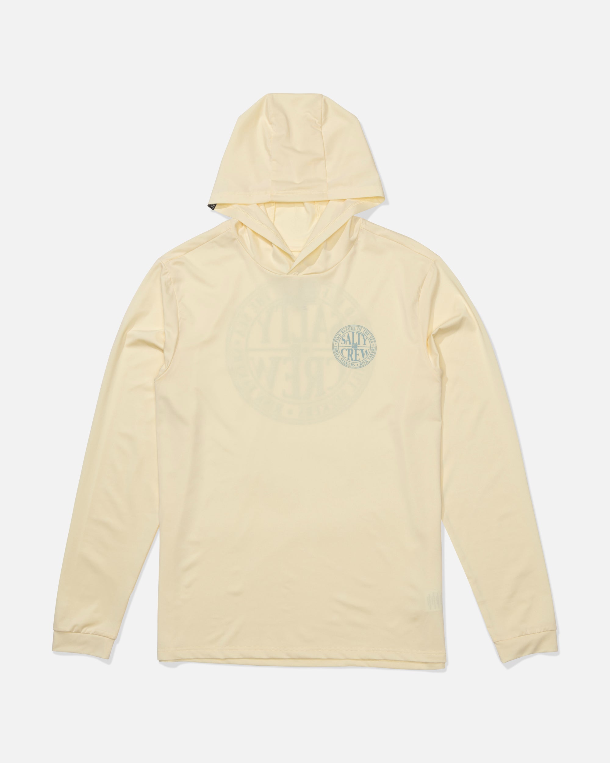 Salty Crew GLOBAL HOOD SUNSHIRT - Chartreuse
