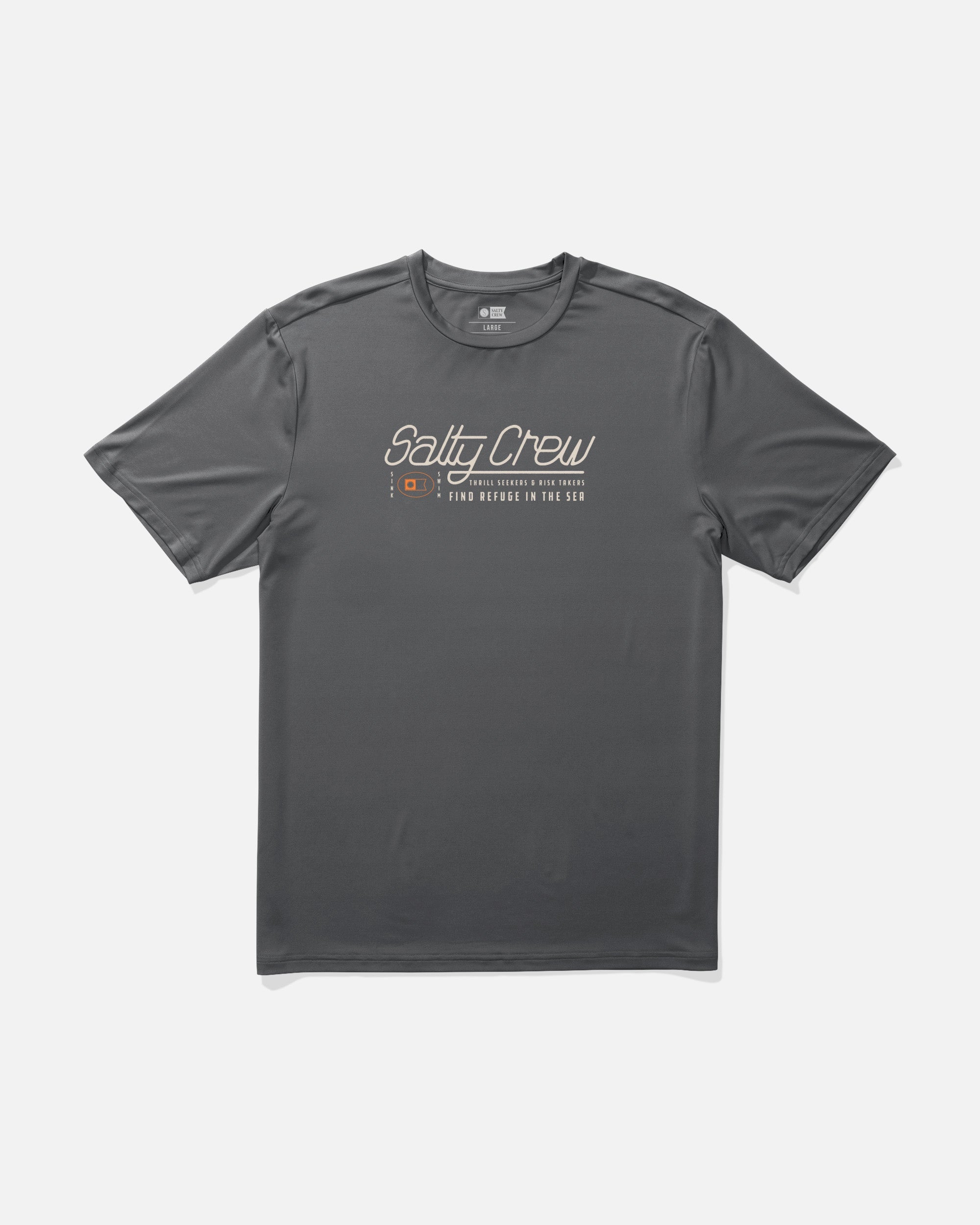 Salty Crew FLUID SS SUNSHIRT - Charcoal