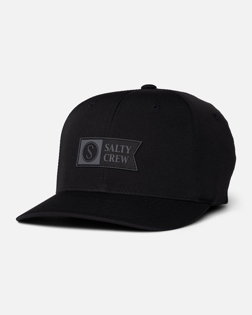 Salty Crew APEX FLEXFIT 6 PANEL - Black
