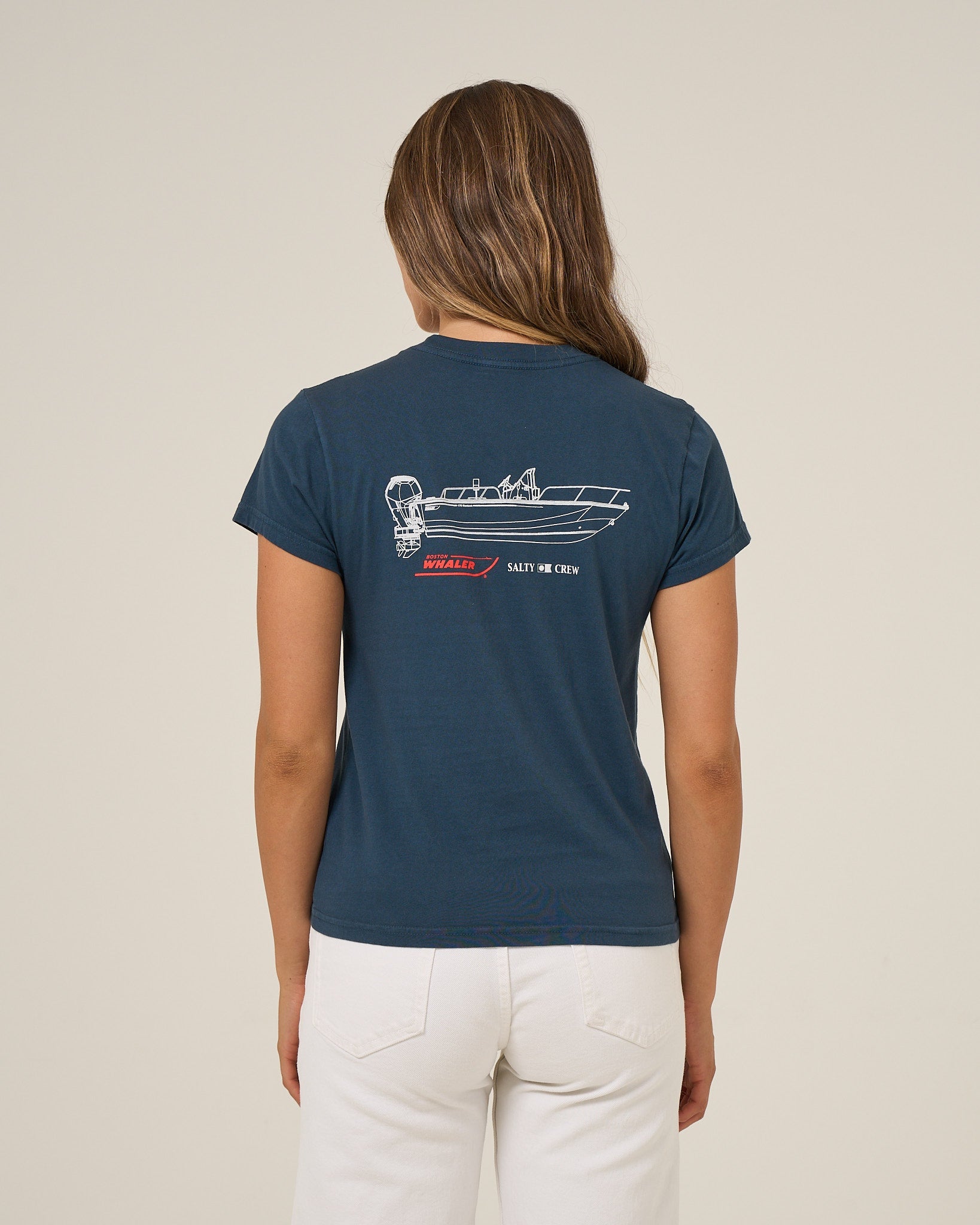 Salty Crew WHALER MODERN TEE - Midnight Navy