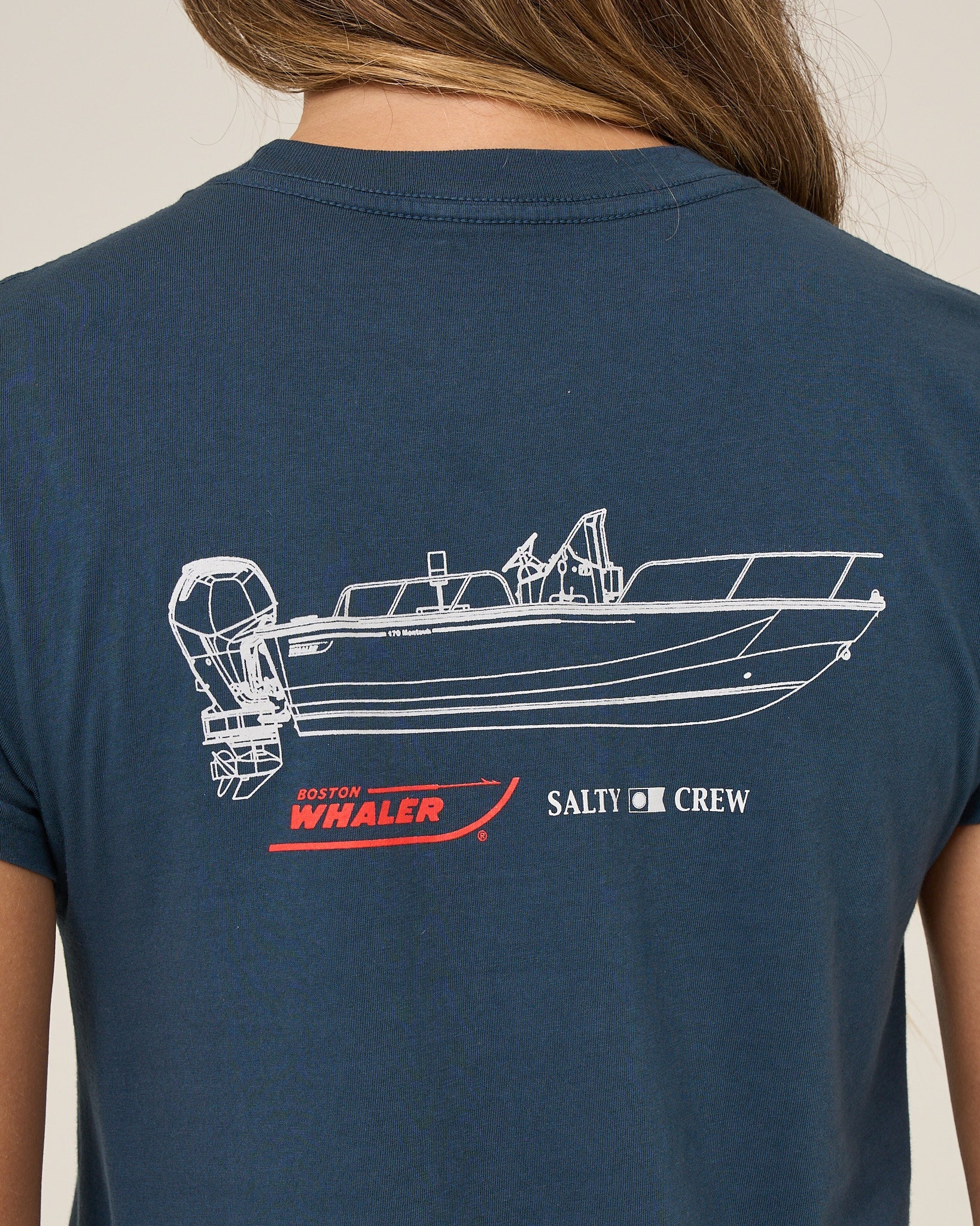 Salty Crew WHALER MODERN TEE - Midnight Navy