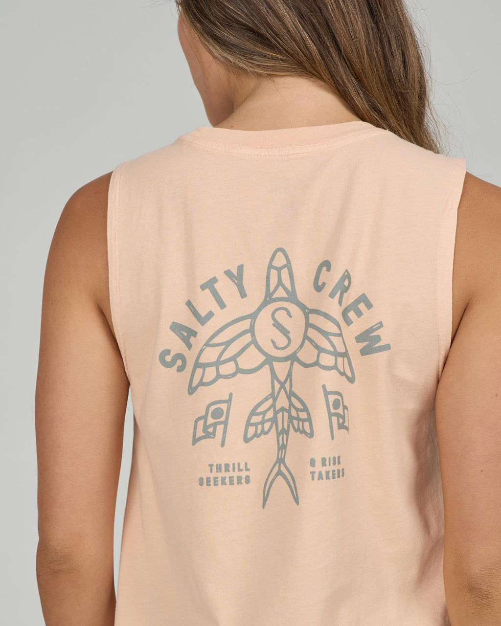 Salty Crew FLYING HIGH MUSCLE TANK - Apricot
