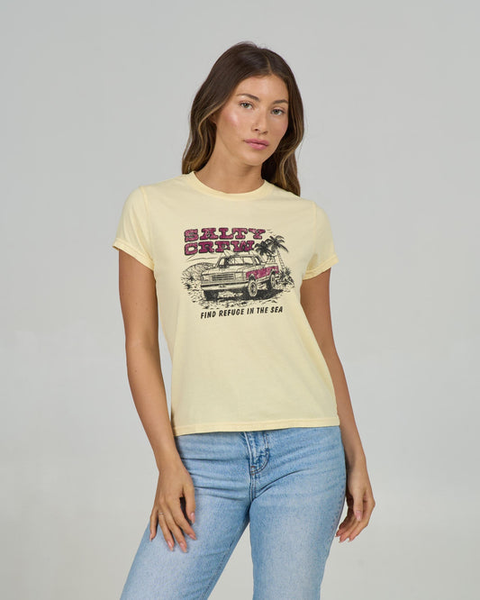 Salty Crew TRUCK STOP MODERN TEE - Sunshine