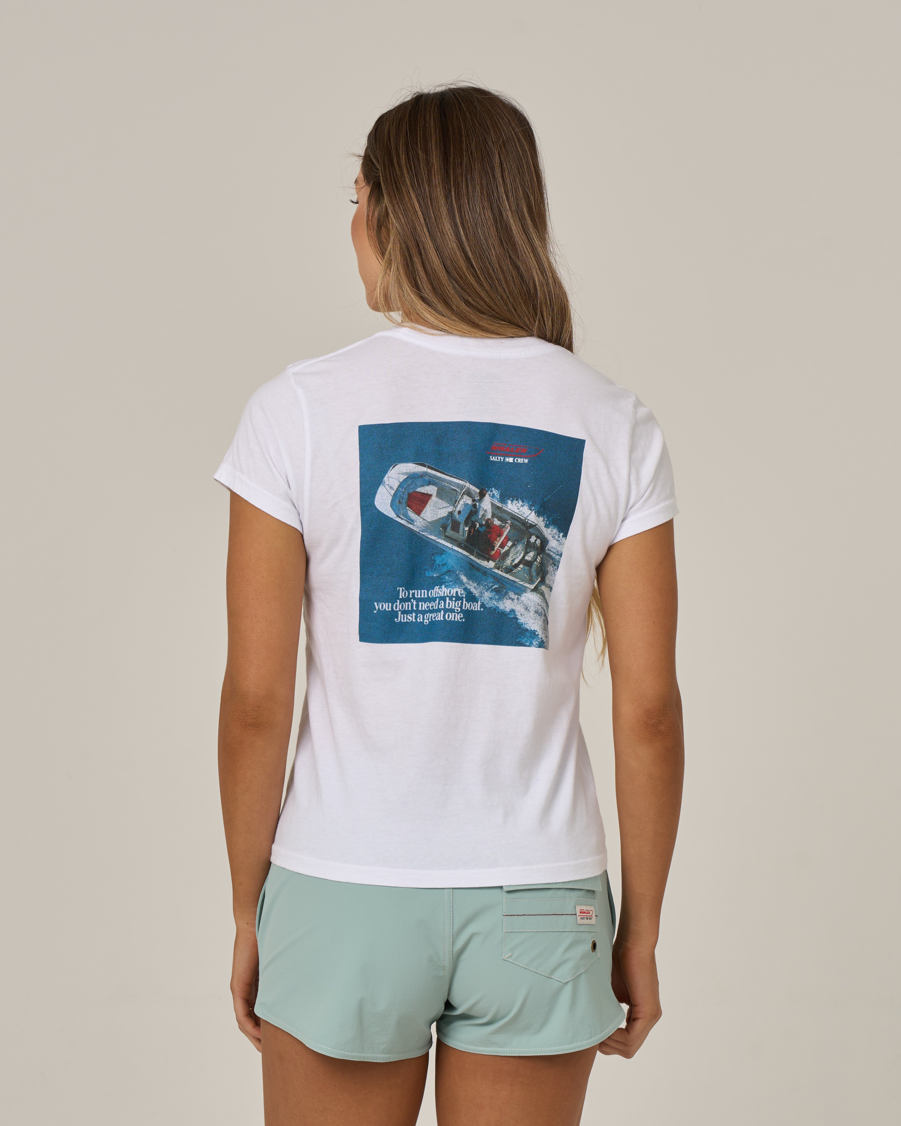 Salty Crew WHALER MODERN TEE - White