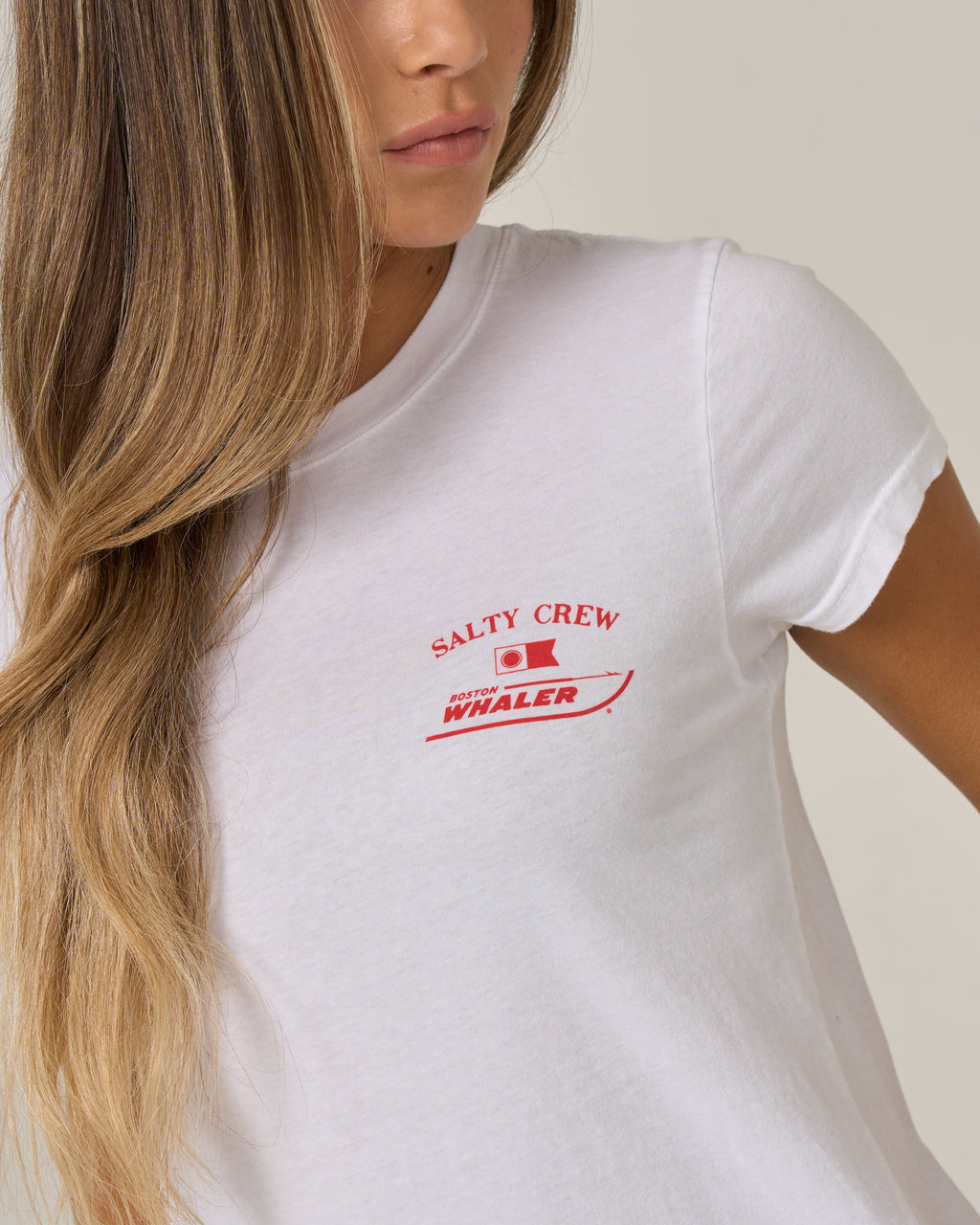 Salty Crew WHALER MODERN TEE - White