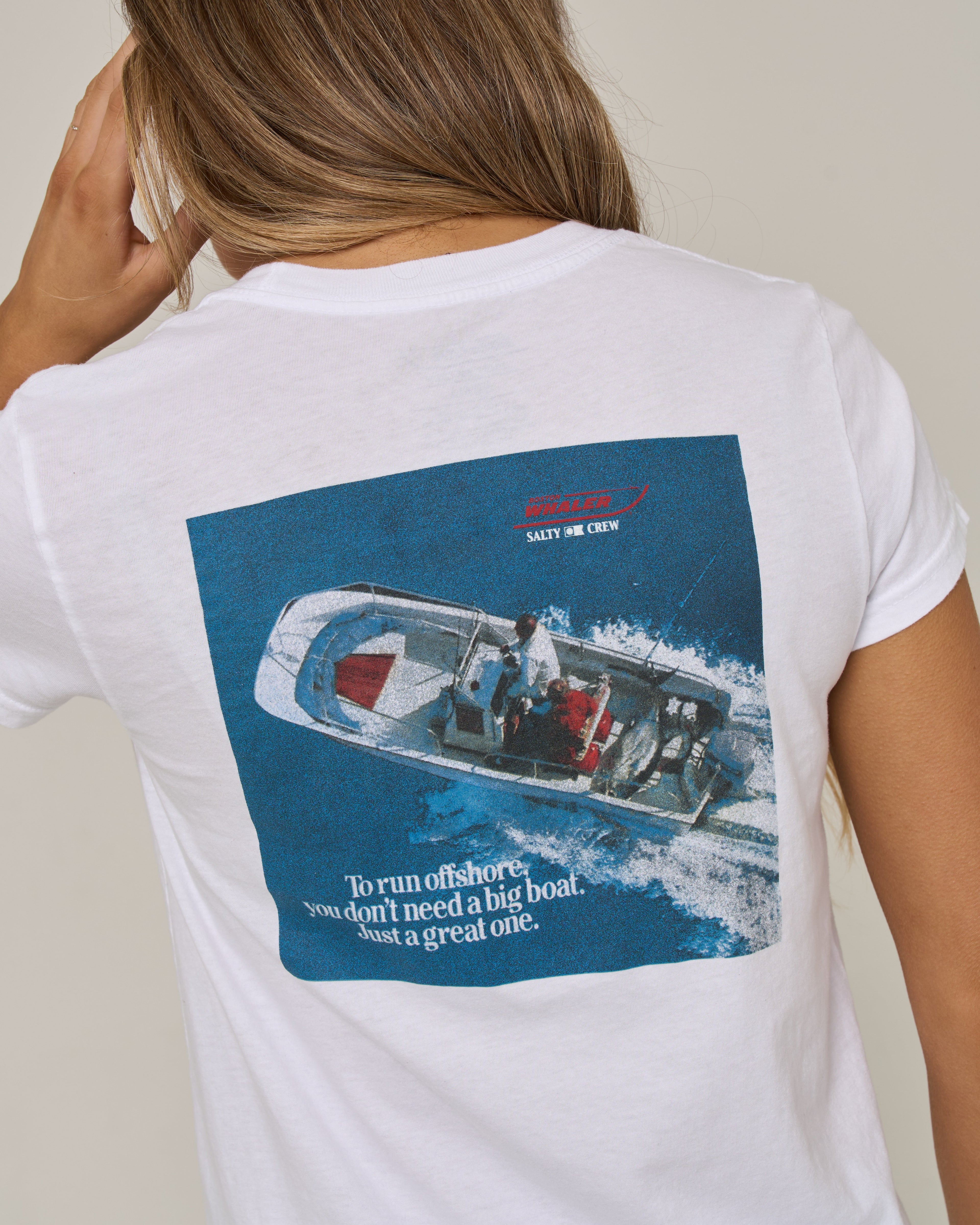 Salty Crew WHALER MODERN TEE - White