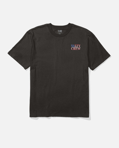 Salty Crew AMERICA OPTIC SS TEE - BLACK