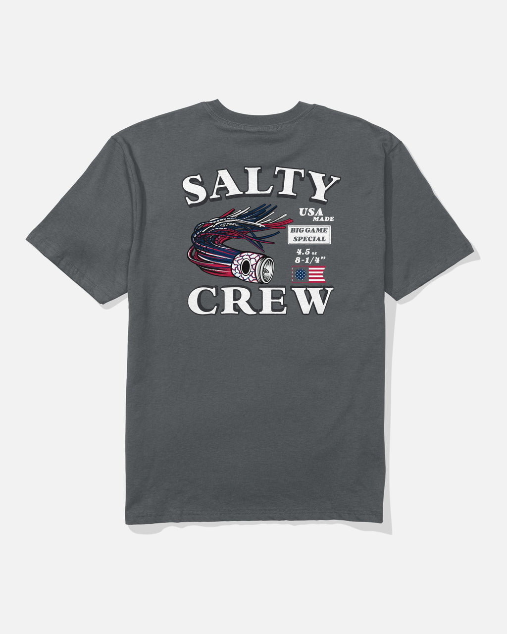 Salty Crew AMERICA LURE SS TEE - Charcoal