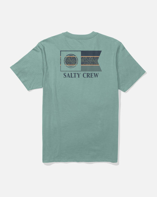Salty Crew FLAGSHIP SS TEE - Mackerel