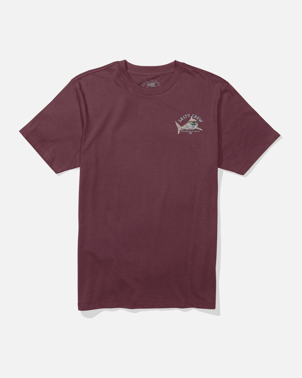 Salty Crew LURKING CREW TEE - Burgundy