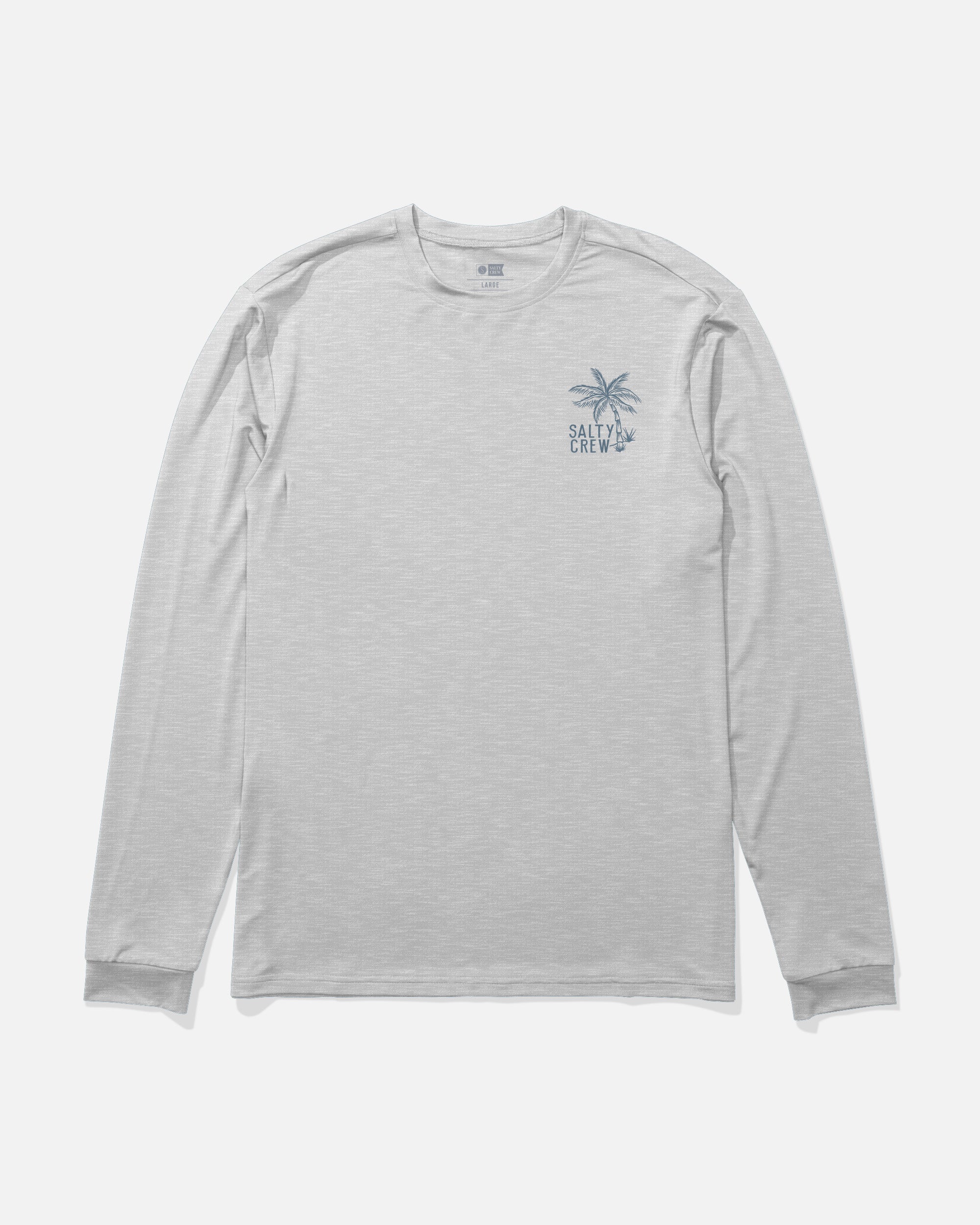 Salty Crew DAY OFF LS SUNSHIRT - Grey Heather