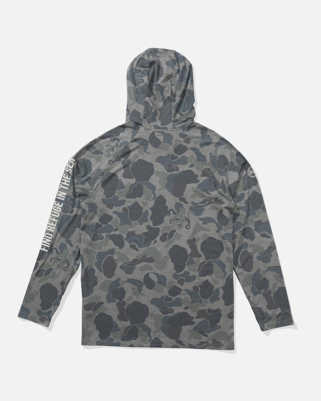 Salty Crew MARINER HOOD TECH TEE - Sand Camo